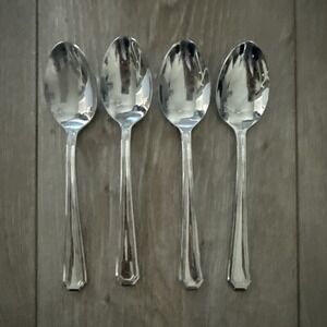 4 Gorham‎ Fairview Place Oval Soup Spoon Flatware Stainless Steel Lot 18/10